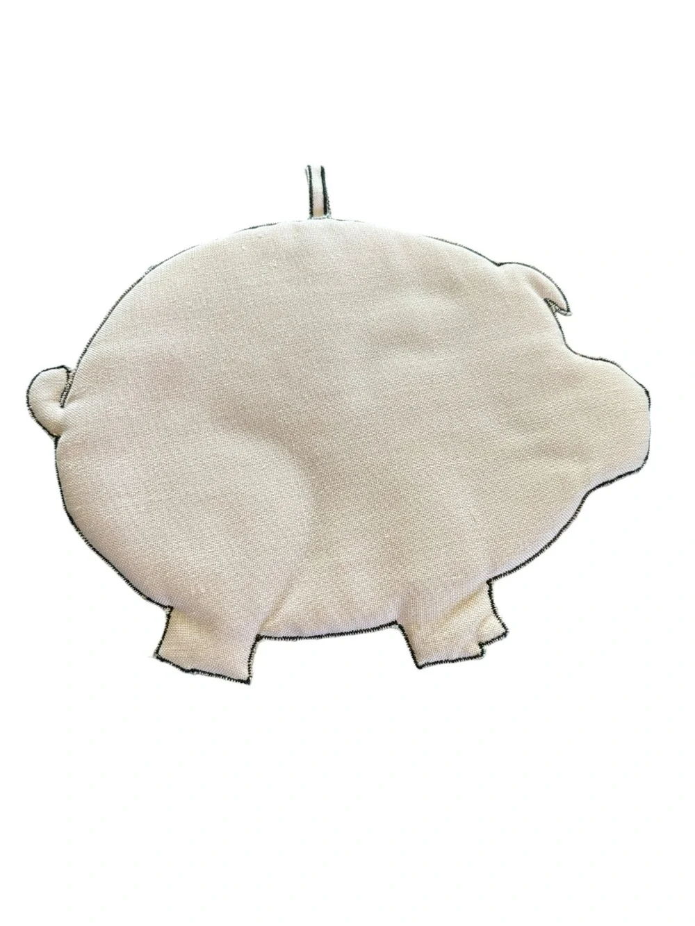 VTG WC Imports Pink Pig Piggy Pot Holder Farm Farmhouse Decor 80’s Loop To Hang